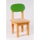 Židle Oval dětská zelené opěradlo