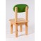 Židle Oval dětská zelené opěradlo