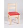 židle Klasik sedák červený