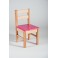 židle Klasik sedák růžový